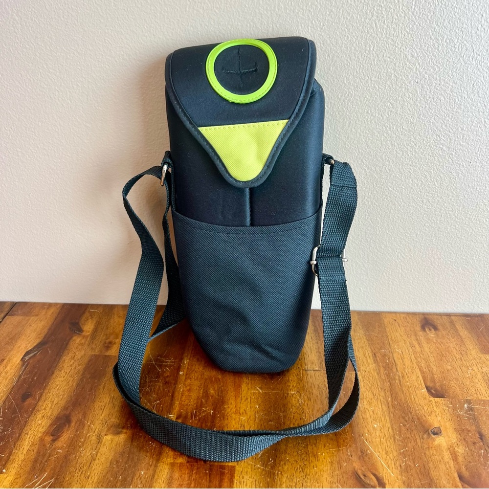 PICNIC AT ASCOT Travel Wine Bottle Soft Thermal Cooler with Shoulder Strap
